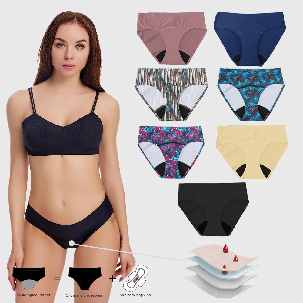 Silk-Finish Period Brief front — reusable period panty coverage and gusset placement