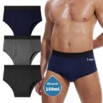 Incontinence Brief (): front fit and -capacity reference