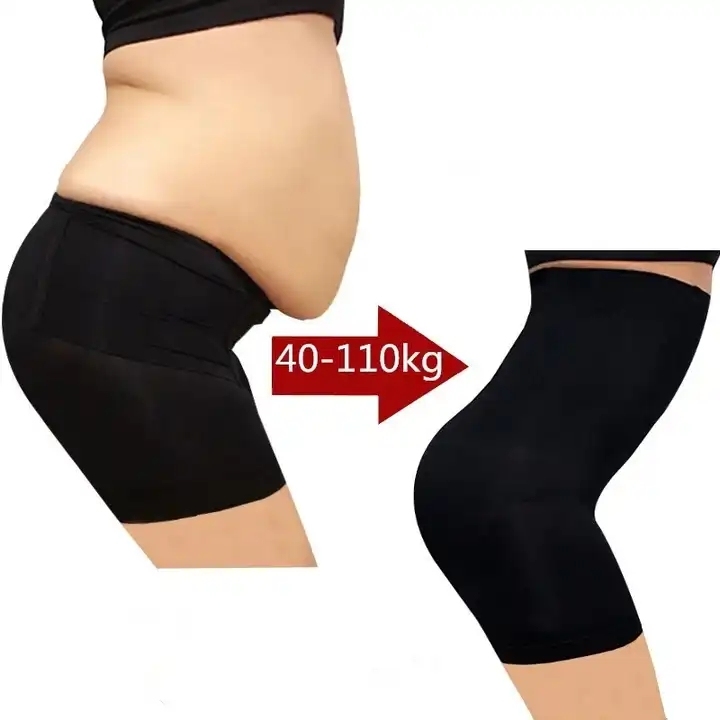 Steel-Boned High-Waist Shapewear Bodysuit (9006): front fit showing silhouette, control panels and waistband