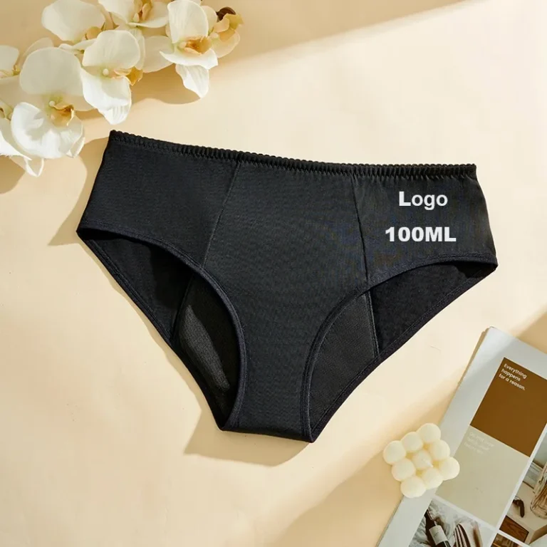 Cotton Post-Surgery Period Brief front — reusable period panty coverage and gusset placement