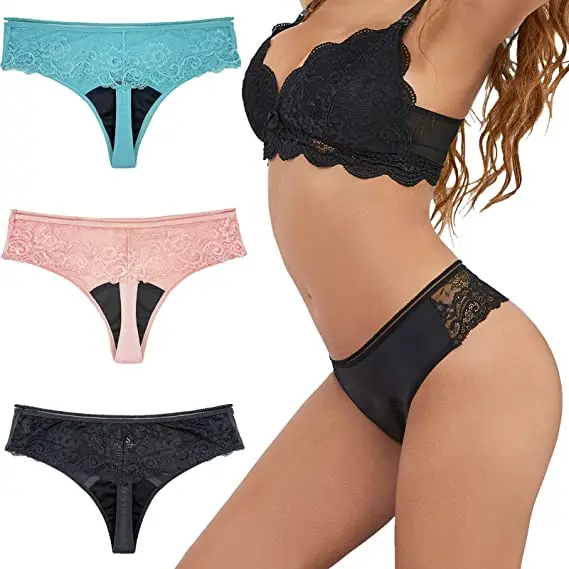 Lace thong period panty 2177 reference photo