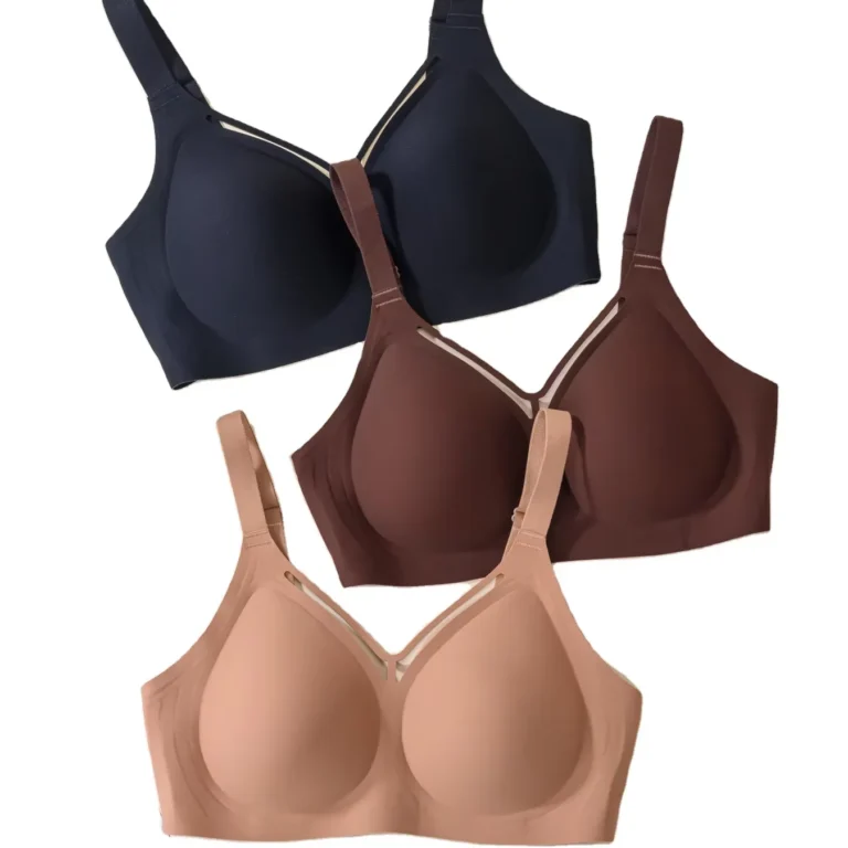 Full-bust 4XL wireless minimizer bra D004 reference photo