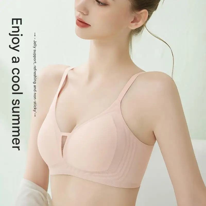 Mesh hollow U-back wireless bra 2502 reference photo