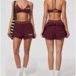 Color-Block Activewear Set: front fit showing silhouette, waistband and activewear coverage