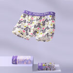 Youth Print Cotton-Blend Boxer Brief (BYH19): front view of the youth print cotton-blend boxer brief
