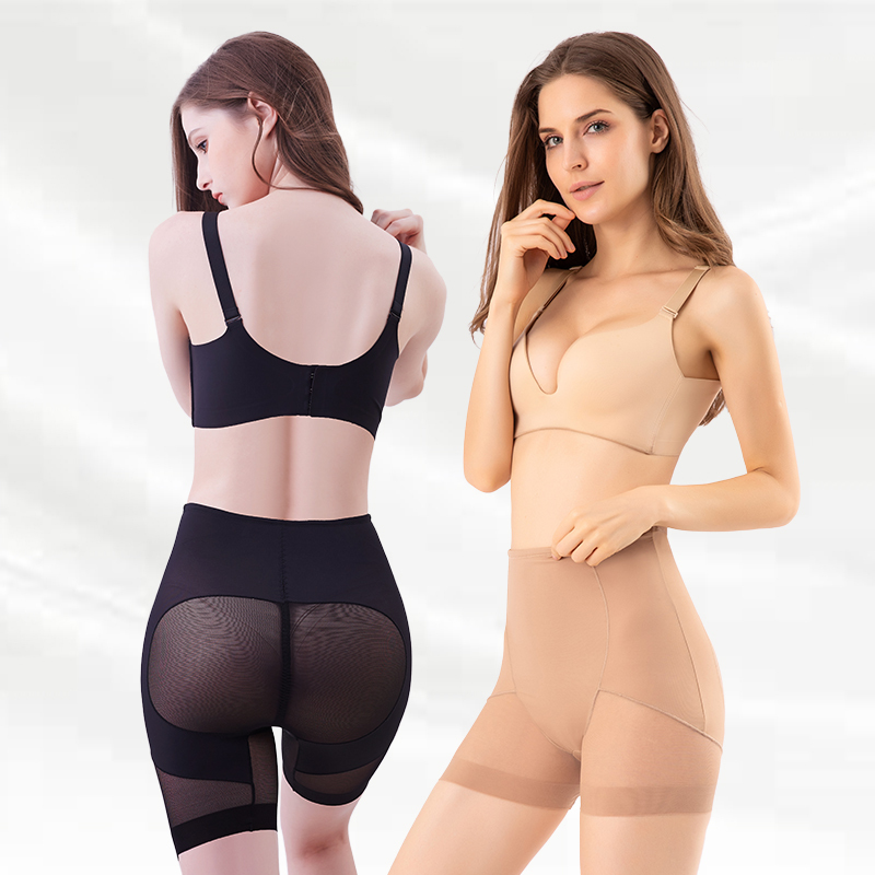 Tummy-Control Waist Trainer (5021): front fit showing silhouette, control panels and waistband