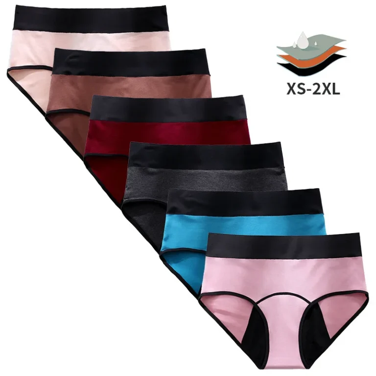 3-Layer School-Sport Period Brief front — reusable period panty coverage and gusset placement