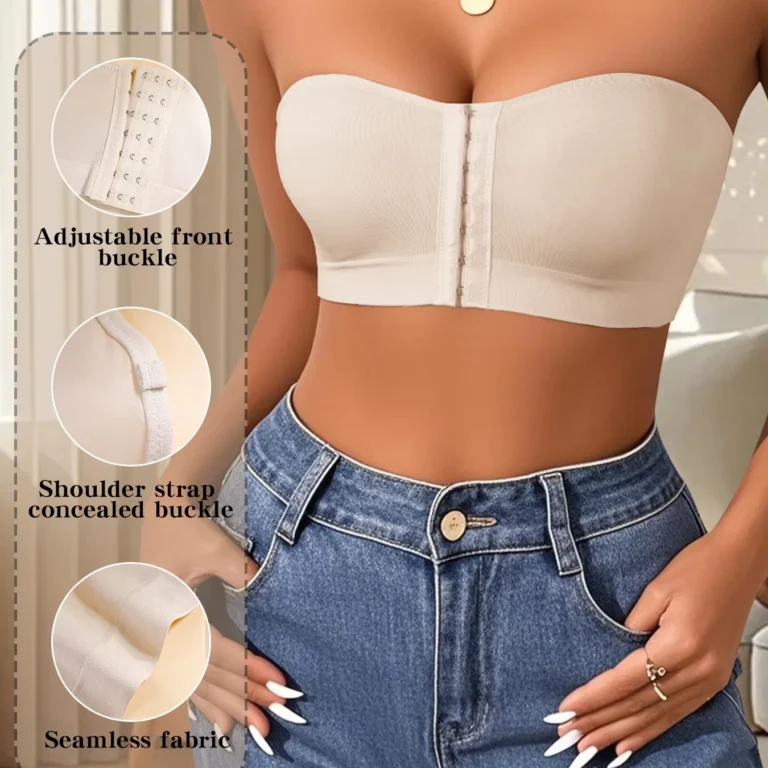 Strapless front-buckle push-up bra WF035 reference photo