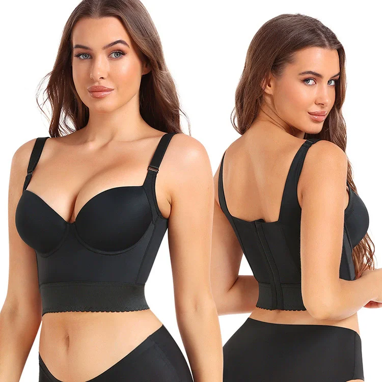 High-support body-shaping sports bra V210698 reference photo