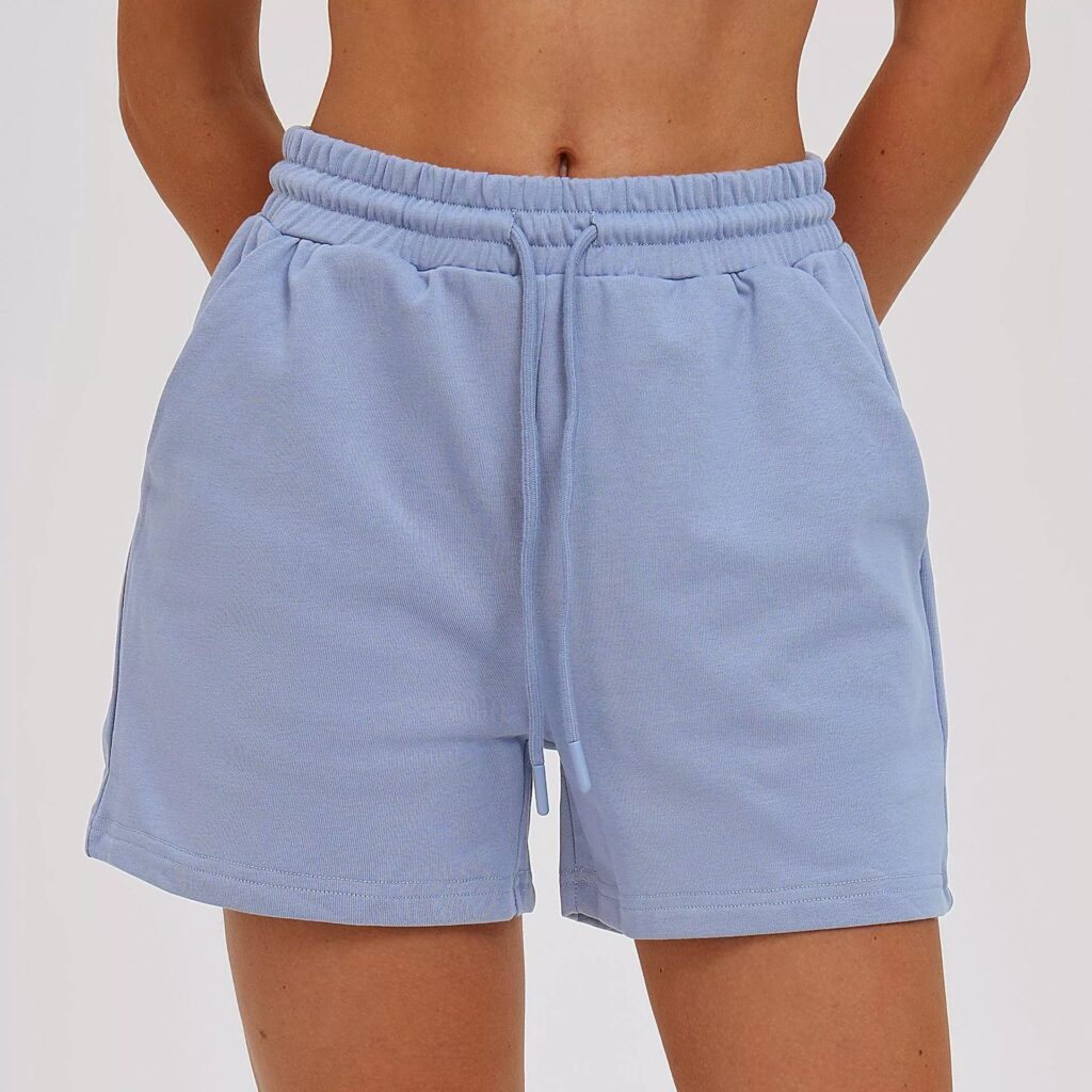 Pockets Activewear Shorts: front fit showing silhouette, waistband and activewear coverage