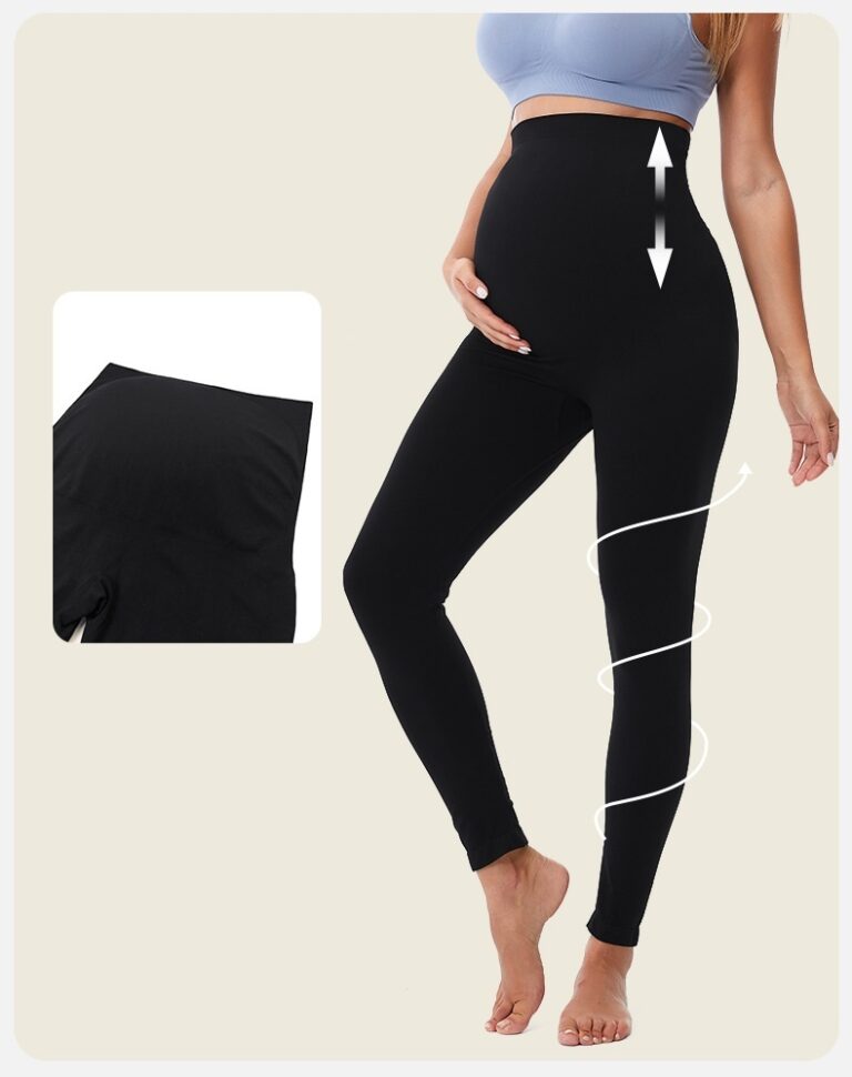 High-Waist Activewear Leggings: front fit showing silhouette, waistband and activewear coverage