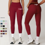 High-Waist Activewear Leggings: front fit showing silhouette, waistband and activewear coverage