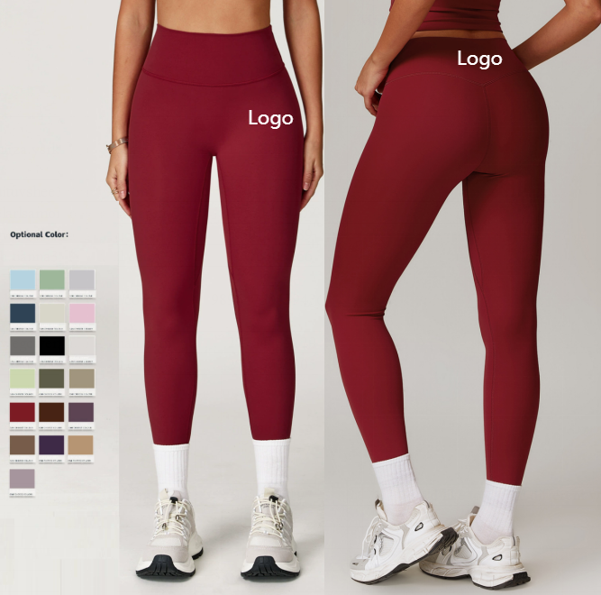 High-Waist Activewear Leggings: front fit showing silhouette, waistband and activewear coverage