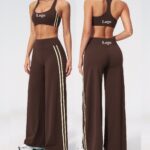 High-Waist Color-Block Activewear Set: front fit showing silhouette, waistband and activewear coverage