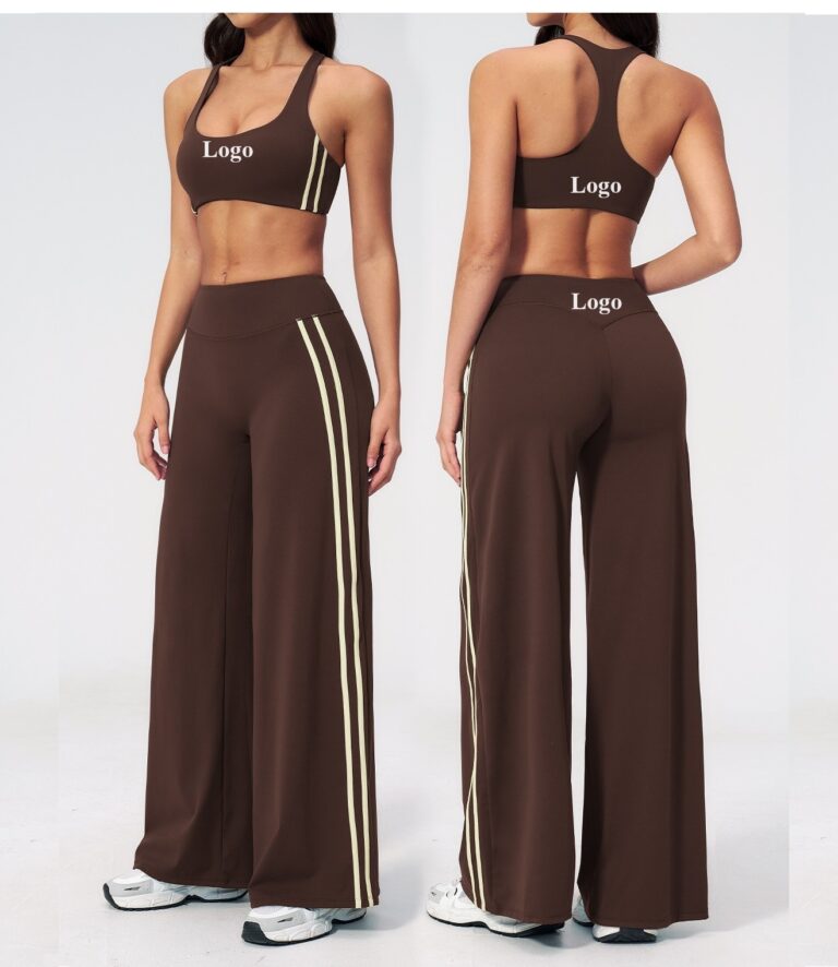 High-Waist Color-Block Activewear Set: front fit showing silhouette, waistband and activewear coverage