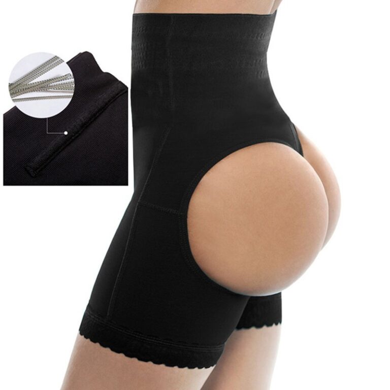 Lace Shaping Shorts (LJ-S-812): front fit showing silhouette, control panels and waistband