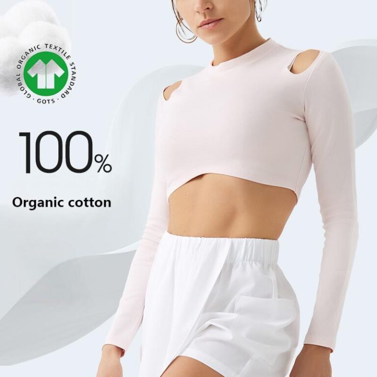Long-Sleeve Activewear Top (LJ-LI-2501): front fit showing silhouette, waistband and activewear coverage
