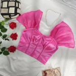 Satin-finish corset camisole Y08120 reference photo