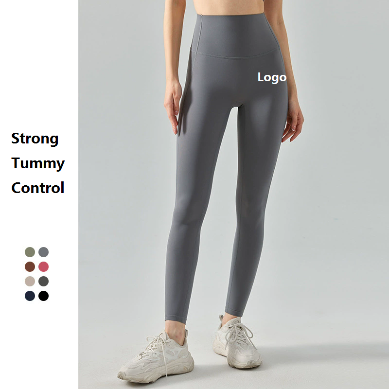 High-Waist Activewear Leggings: front fit showing silhouette, waistband and activewear coverage