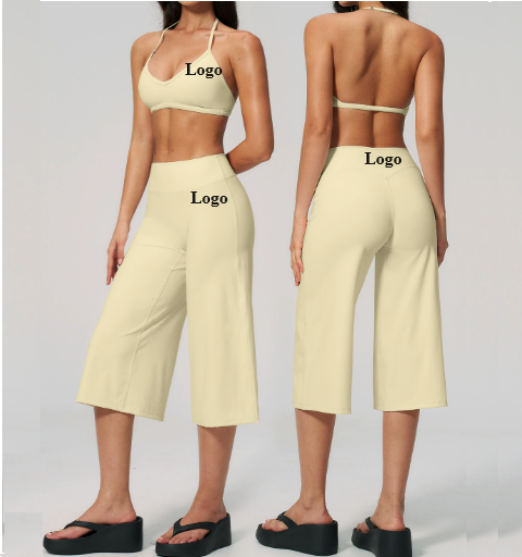High-Waist Activewear Set: front fit showing silhouette, waistband and activewear coverage