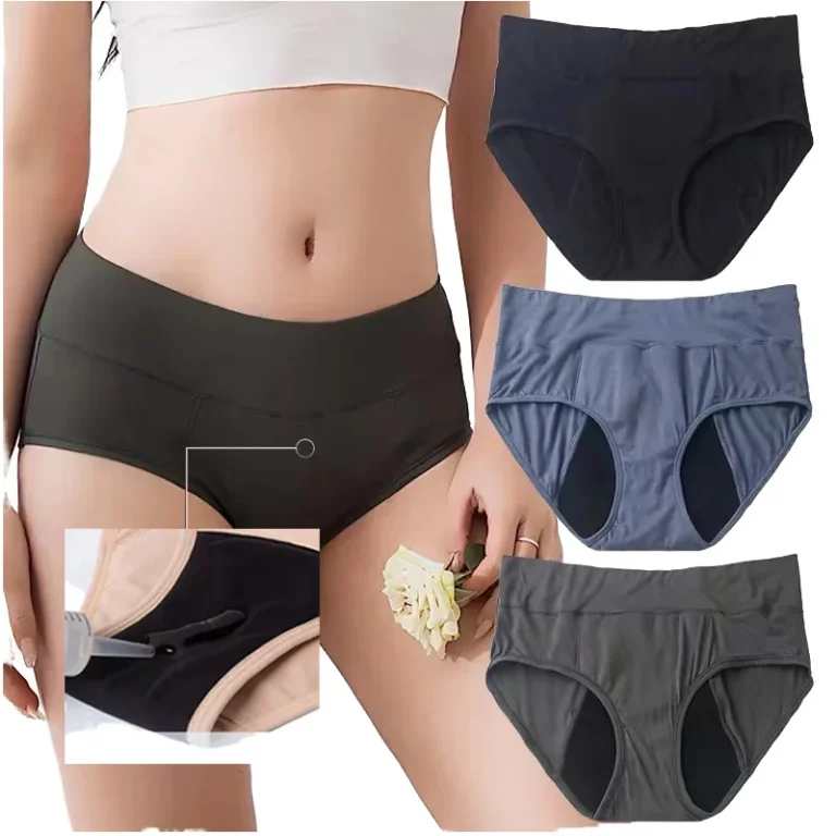 Cotton Period Brief front — reusable period panty coverage and gusset placement