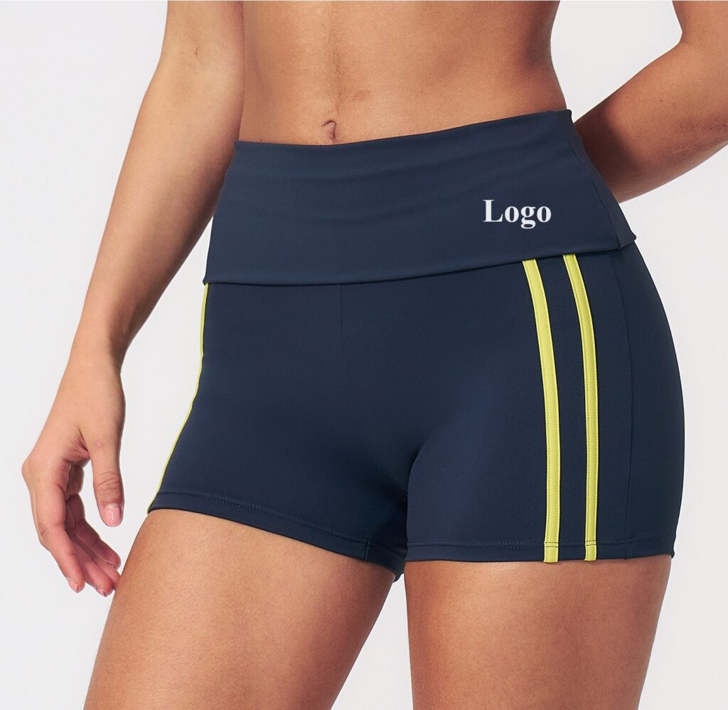 High-Waist Activewear Shorts (3588): front fit showing silhouette, waistband and activewear coverage