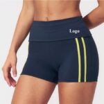 High-Waist Activewear Shorts (3588): front fit showing silhouette, waistband and activewear coverage