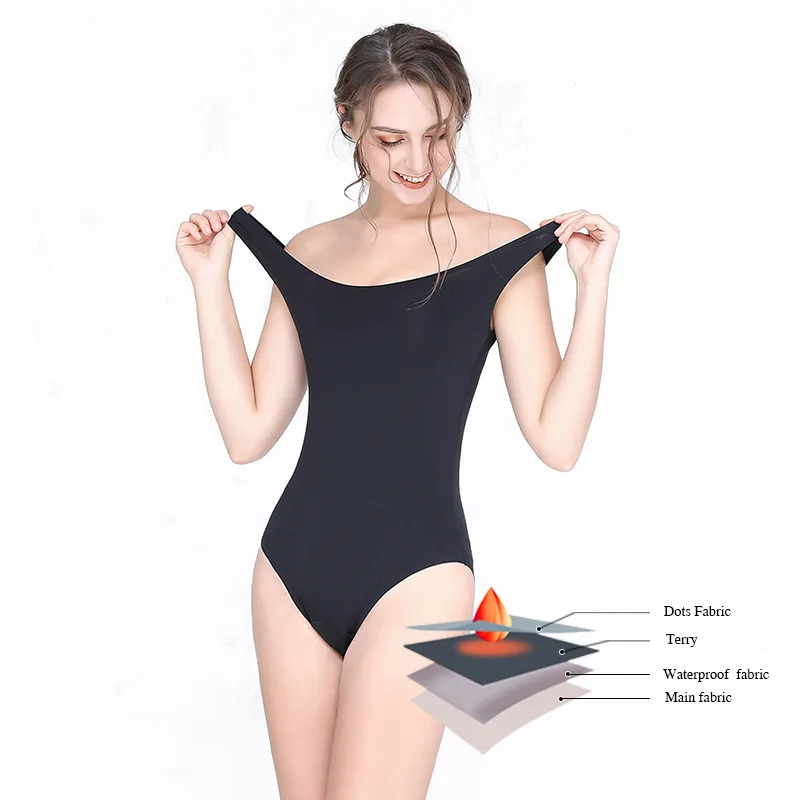 Plus-Size Period Swim Brief front — plus-size fit and extended-size support