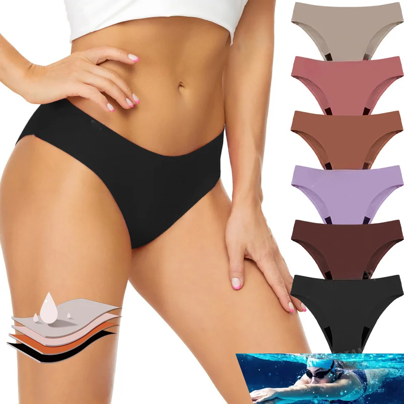 Seamless Period Swim Boyshort front — boyshort coverage and leg fit