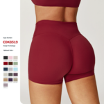 Plus-Size Activewear Shorts: front fit showing silhouette, waistband and activewear coverage