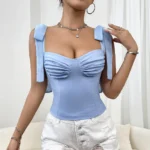 Lace-up back corset camisole Y093266 reference photo