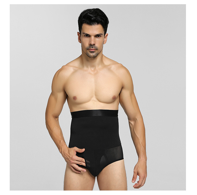 Men's Non-Slip Tummy-Control Shaping Brief (NY132): front fit showing silhouette, control panels and waistband