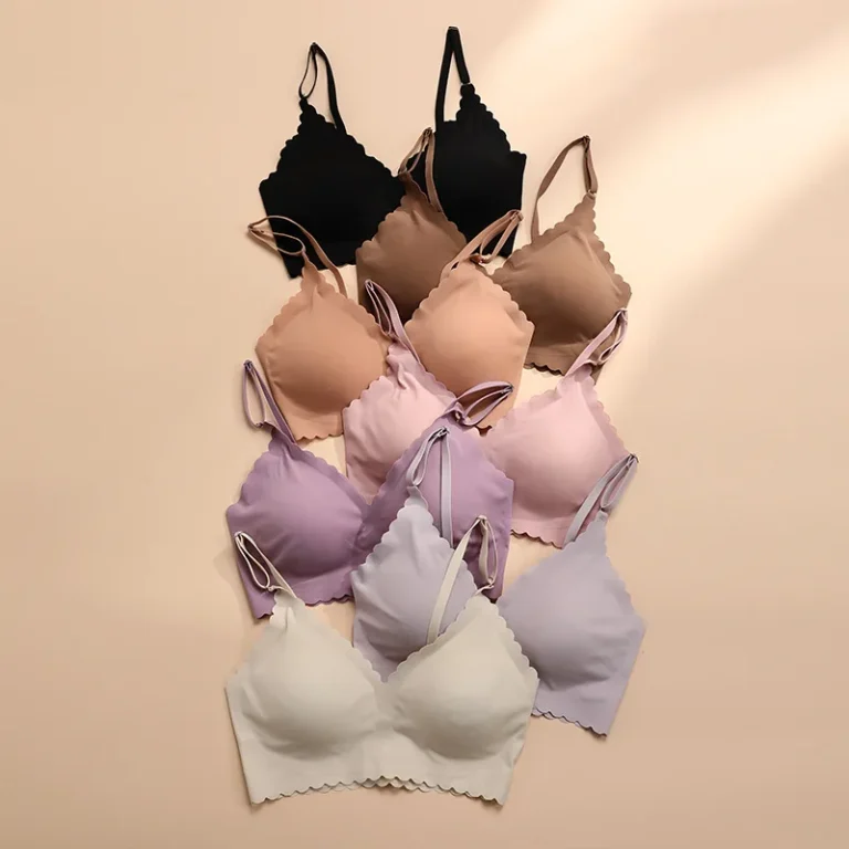 Wireless seamless bra and thong set B216 reference photo
