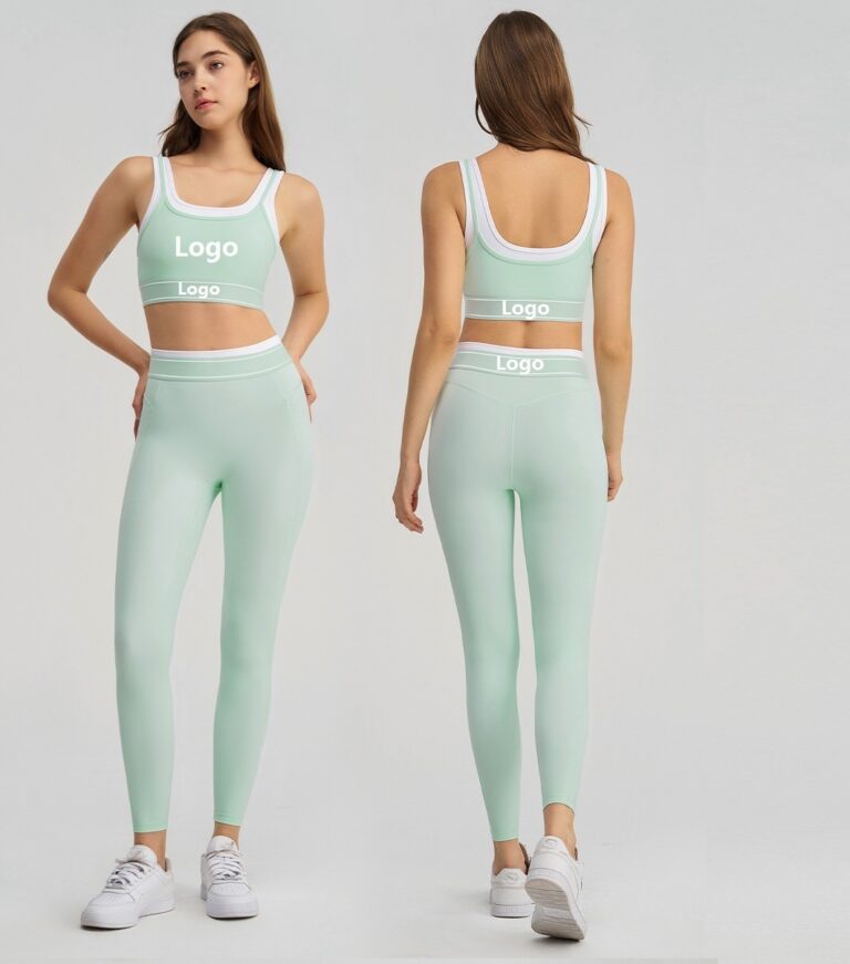 2-Piece High-Waist Activewear Set: front fit showing silhouette, waistband and activewear coverage