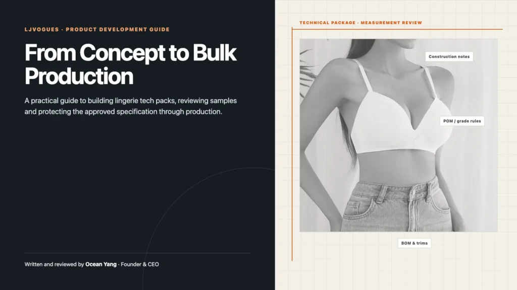 From Concept to Bulk Production: A Complete Guide to Lingerie Tech Packs